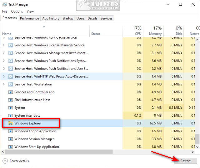 How To Restart Or Reset Taskbar In Windows 10 Batch File